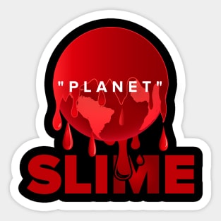 Planet Slime-Red Sticker